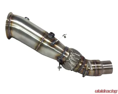 Evolution Racewerks Sports Series 4-Inch 200 Cell High Flow Catted Downpipe Brushed Finish BMW Z4 28i N20 11-16 - BM-EXH008SCAT