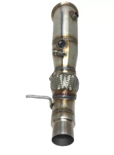 Evolution Racewerks Sports Series 4-Inch 200 Cell High Flow Catted Downpipe Brushed Finish BMW Z4 28i N20 11-16                                     - BM-EXH008SCAT - Image 3