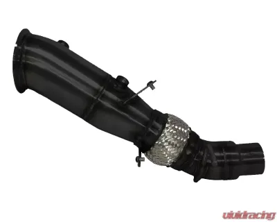 Evolution Racewerks Sports Series 4-Inch 200 Cell High Flow Catted Downpipe Thermal Coated Black Finish BMW X3 28i N20 11-16 - BM-EXH008TBCAT
