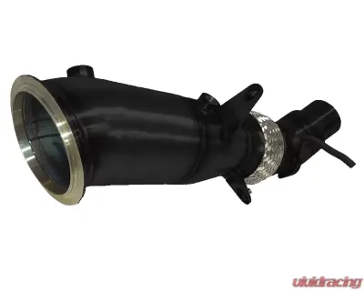 Evolution Racewerks Sports Series 4-Inch 200 Cell High Flow Catted Downpipe Thermal Coated Black Finish BMW X3 28i N20 11-16 - BM-EXH008TBCAT
