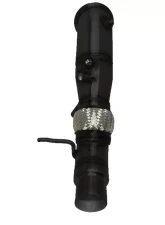 Evolution Racewerks Sports Series 4-Inch 200 Cell High Flow Catted Downpipe Thermal Coated Black Finish BMW X3 28i N20 11-16                                     - BM-EXH008TBCAT - Image 3