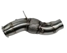 Evolution Racewerks Sports Series 4-Inch 200 Cell High Flow Catted Downpipe Brushed Finish BMW 535i N55 11-16