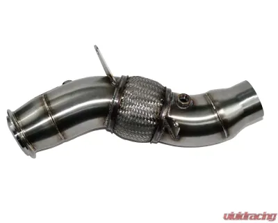 Evolution Racewerks Sports Series 4-Inch 200 Cell High Flow Catted Downpipe Brushed Finish BMW 535i N55 11-16 - BM-EXH009SCAT
