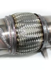 Evolution Racewerks Sports Series 4-Inch 200 Cell High Flow Catted Downpipe Brushed Finish BMW 535i N55 11-16                                     - BM-EXH009SCAT - Image 3