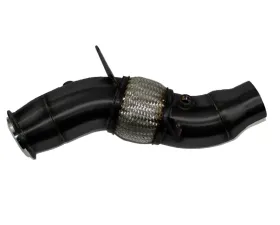 Evolution Racewerks Sports Series 4-Inch 200 Cell High Flow Catted Downpipe Thermal Coated Black Finish BMW 535i N55 11-16