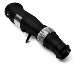 Evolution Racewerks Sports Series 4-Inch 200 Cell High Flow Catted Downpipe Thermal Coated Black Finish BMW 428i N26 14-16