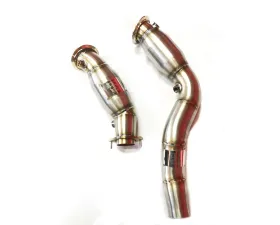 Evolution Racewerks Sports Series 4-Inch 200 Cell High Flow Catted Downpipe Brushed Finish BMW M4 S55 15-20