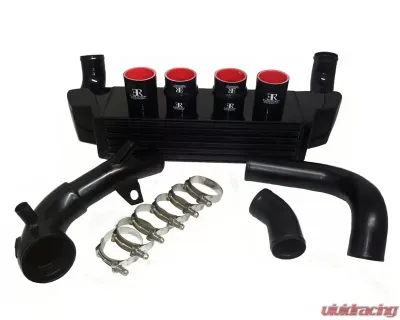 Evolution Racewerks Sports Type III Hard Black Anodized Standard Front Mount Intercooler Kit BMW 535i E60 N54 08-10 - BM-FMIC004B2