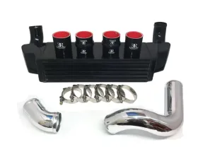 Evolution Racewerks Sports Anodized Black Finish Finish with Polished Piping Basic Front Mount Intercooler Kit BMW 535i E60 N54 08-10