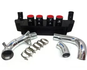 Evolution Racewerks Sports Anodized Black Finish Finish with Polished Piping Standard Front Mount Intercooler Kit BMW 535i E60 N54 08-10