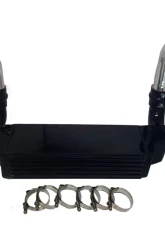 Evolution Racewerks Sports Anodized Black Finish Finish with Polished Piping Basic Front Mount Intercooler Kit BMW 535i E60 N54 08-10                                     - BM-FMIC004BP1 - Image 2