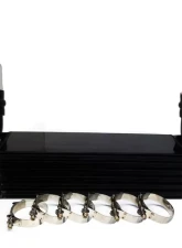 Evolution Racewerks Sports Anodized Black Finish Finish with Polished Piping Basic Front Mount Intercooler Kit BMW 535i E60 N54 08-10                                     - BM-FMIC004BP1 - Image 3