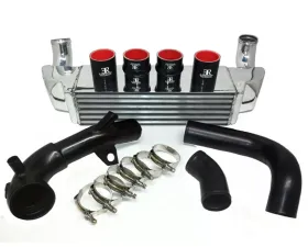 Evolution Racewerks Sports Polished Finish with Black Anodized Piping Standard Front Mount Intercooler Kit BMW 535i E60 N54 08-10