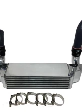 Evolution Racewerks Sports Polished Finish with Black Anodized Piping Basic Front Mount Intercooler Kit BMW 535i E60 N54 08-10                                     - BM-FMIC004PB1 - Image 2