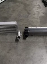 Evolution Racewerks Competition Brushed Finish Full Front Mount Intercooler Kit BMW 435i N55 14-16                                     - BM-FMIC007S - Image 2