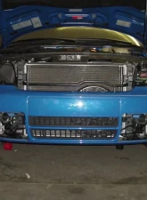 Evolution Racewerks Brushed Finish Basic Front Mount Intercooler Kit Audi S4 B5 Sport 00-02                                     - AU-SMIC001P-1 - Image 6