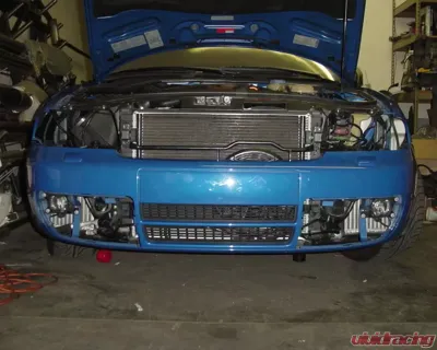 Evolution Racewerks Brushed Finish Basic Front Mount Intercooler Kit Audi S4 B5 Sport 00-02 - AU-SMIC001P-1