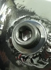 Evolution Racewerks OEM Style Charge Pipe with 1 Meth Bung Black Type III Hard Anodized Finish BMW 335i E9X N55 2011                                     - BM-ICP003B1 - Image 3