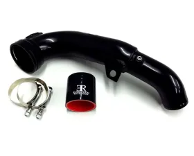 Evolution Racewerks OEM Style Charge Pipe Black Type III Hard Anodized Finish BMW 135i E82 N55 11-13