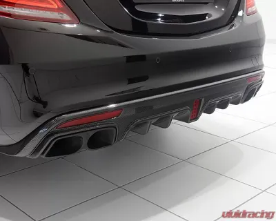 Brabus Gloss Carbon Fiber Rear Diffusor Mercedes Benz S63 AMG W222 15-16 - 222-463-00