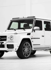 Brabus Carbon Fiber Front Roof Spoiler With Chrome Led Bars In Gloss Finish Mercedes Benz G63 | G65 AMG 12-17                                     - 463-360-00 - Image 2