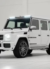 Brabus Carbon Fiber Front Roof Spoiler With Chrome Led Bars In Gloss Finish Mercedes Benz G63 | G65 AMG 12-17                                     - 463-360-00 - Image 3