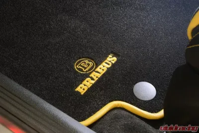 Brabus Black Velour Floor Mats Mercedes-Benz C63 S AMG 15-17 - 205-871-00N