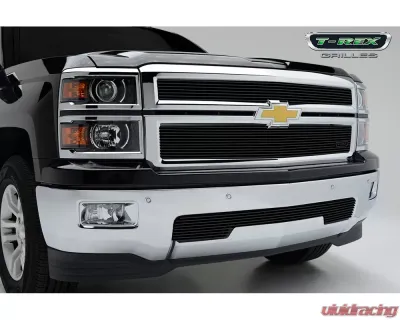2014-2015 Silverado 1500 Billet Grille, Black, 2 Pc, Replacement - PN #20121B - 20121B