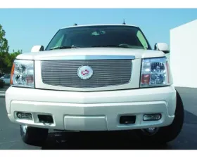 2002-2006 Escalade Billet Grille, Polished, 1 Pc, Insert, with Center Logo Plate - PN #20182