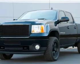 Sierra Grille Insert 07-13 GMC Sierra Aluminum Powdercoat Black Billet Series T-REX Grilles