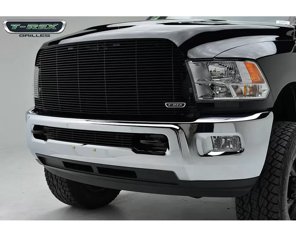 2013-2018 Ram 2500, 3500 Billet Grille, Black, 1 Pc, Replacement - PN #20452B - 20452B