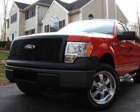 F-150 Grille 09-14 Ford F-150 Aluminum Powdercoat Black 1 Piece Billet Series T-REX Grilles