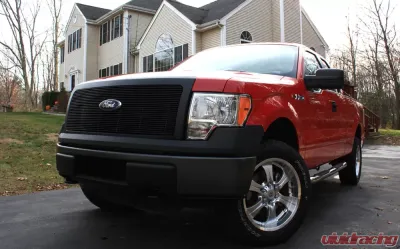 F-150 Grille 09-14 Ford F-150 Aluminum Powdercoat Black 1 Piece Billet Series T-REX Grilles - 20568B