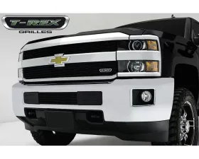 2015-2019 Silverado 2500, 15-17 3500 Billet Grille, Black, 2 Pc, Overlay - PN #21122B