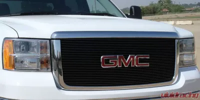 Sierra HD Grille Insert 07-10 GMC Sierra HD Aluminum Powdercoat Black Billet Series T-REX Grilles - 21206B