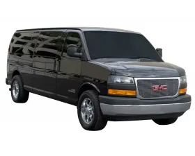 2004-2025 GMC Savana Van Billet Grille, Polished, 1 Pc, Overlay, with Logo Cutout - PN #21316