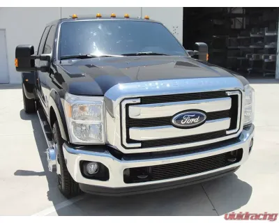 2011-2016 Super Duty Billet Grille, Black, 4 Pc, Overlay - PN #21546B - 21546B
