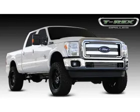 2011-2016 Super Duty Billet Grille, Polished, 4 Pc, Overlay - PN #21546