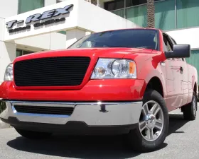 F-150 Grille 04-08 Ford F-150 Aluminum Powdercoat Black Billet Series T-REX Grilles