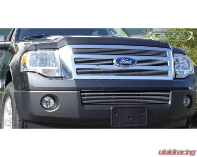 2007-2014 Expedition Billet Grille, Polished, 4 Pc, Bolt-On - PN #21594 - 21594