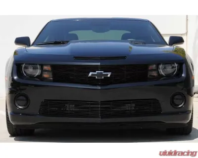 2010-2013 Camaro Billet Bumper Grille, Black, 1 Pc, Overlay, V8 - PN #25028B - 25028B