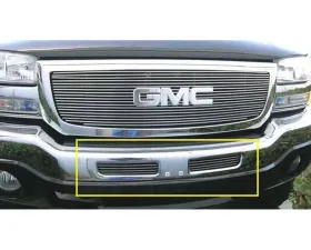 2003-2006 Sierra, 07 Classic Billet Bumper Grille, Polished, 1 Pc, Bolt-On, Top Bumper Openings - PN #25201
