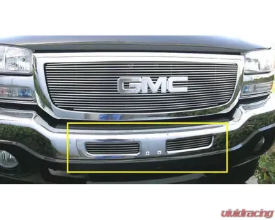 2003-2006 Sierra, 07 Classic Billet Bumper Grille, Polished, 1 Pc, Bolt-On, Top Bumper Openings - PN #25201 - 25201