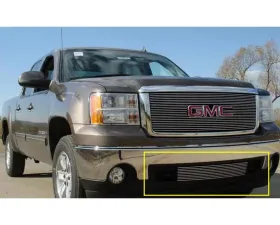 2007-2013 Sierra 1500, 07-10 HD Billet Bumper Grille, Polished, 1 Pc, Bolt-On,  Between Tow Hooks - PN #25205