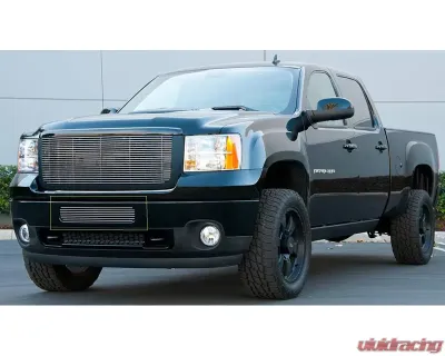 2011-2014 Sierra HD Billet Bumper Grille, Polished, 1 Pc, Bolt-On - PN #25209 - 25209