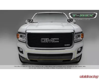 2015-2019 GMC Canyon Billet Bumper Grille, Black, 1 Pc, Insert - PN #25371B - 25371B
