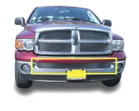 Dodge Ram Billet Bumper Grille, Polished, 1 Pc, Bolt-On - PN #25465