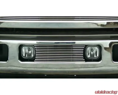 2005-2007 Super Duty, Excursion Billet Bumper Grille, Polished, 1 Pc, Bolt-On, Fits between factory Fog Lights - PN #25562 - 25562