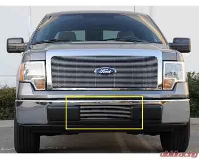 2009-2014 F-150 Billet Bumper Grille, Polished, 1 Pc, Bolt-On - PN #25569 - 25569