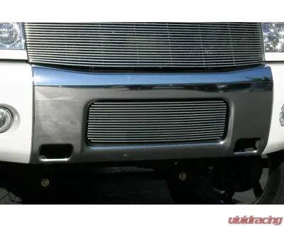 2004-2007 Armada, 04-14 Titan Billet Bumper Grille, Polished, 1 Pc, Bolt-On - PN #25780 - 25780